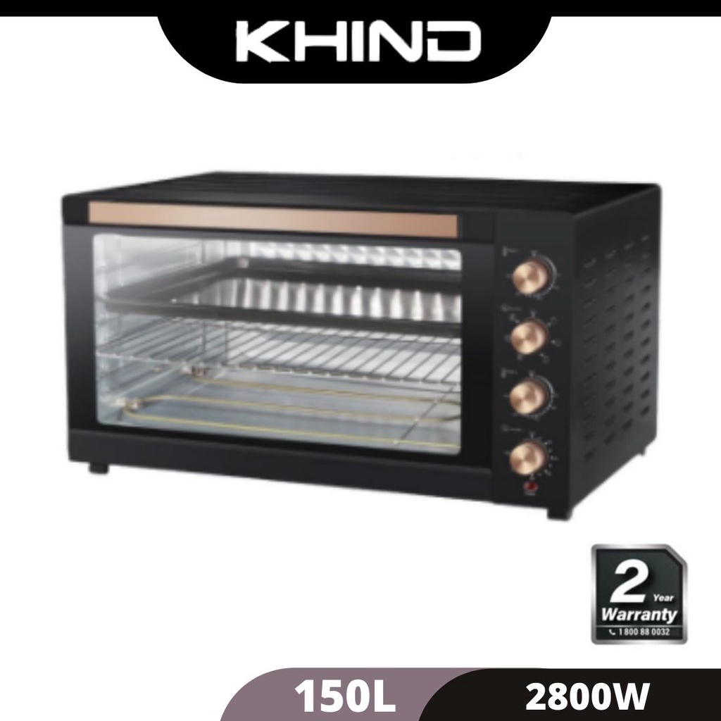 KHIND Electric Oven OT1500 Rotisserie, Convection Function (150L