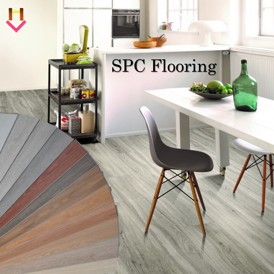 4MM Waterproof SPC Wood Flooring Vinyl Flooring Lapis Lantai DIY Vinyl