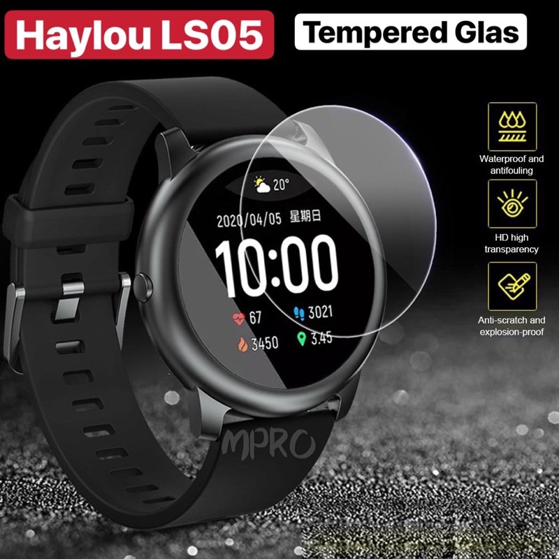 Tempered Glass Film For Xiaomi Haylou Solar LS05 Watch Jam Tangan