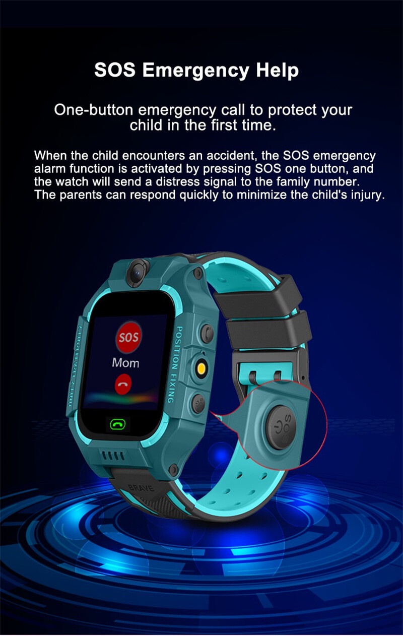 Q19b Kids Smart Watch Touch Screen Kids Watch Position Camera Tracker ...