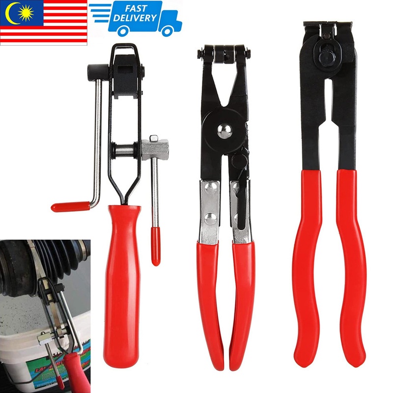 3Pcs CV Joint Boot Clamp Pliers Ear Boot Tie Pliers Car Band Tool Kit