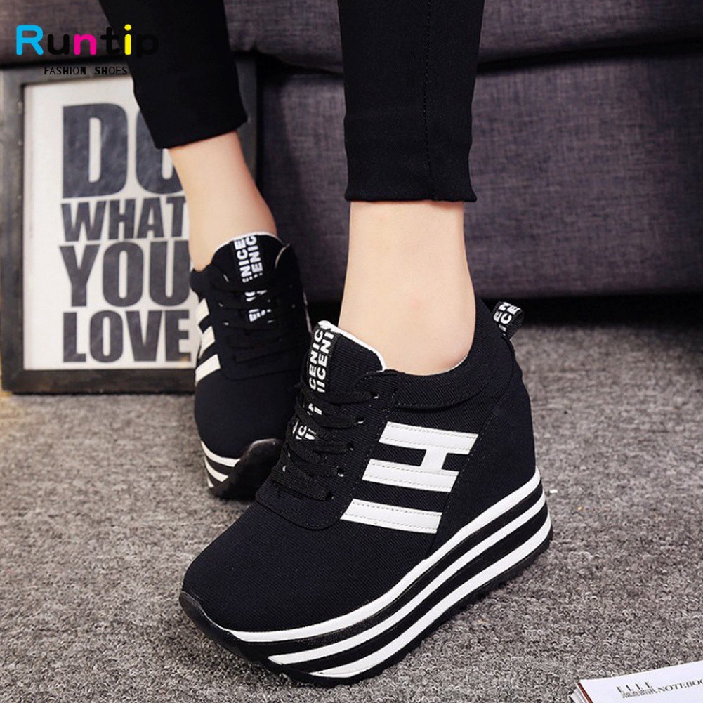 Wedge heel casual sneakers sales