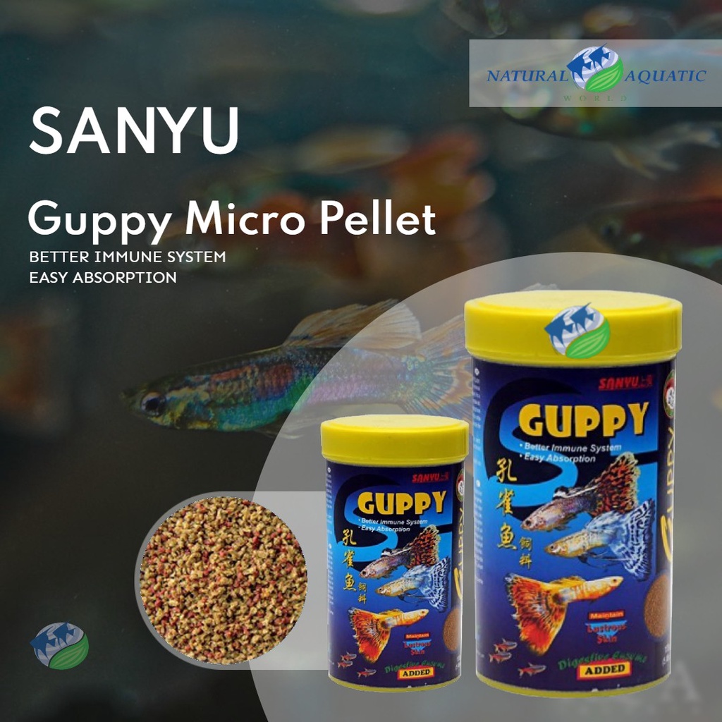 SANYU Guppy Micro Pellet (50g /155g) Guppy Food Shopee Malaysia