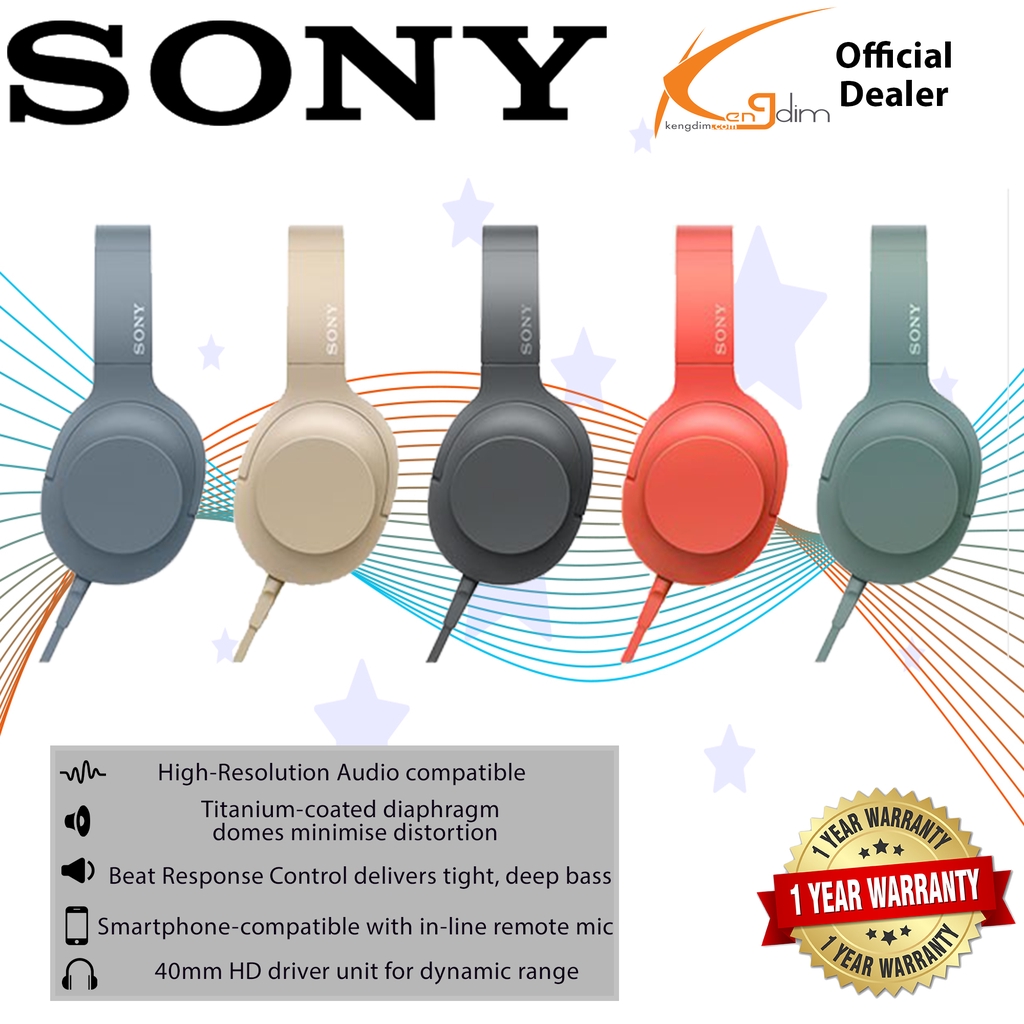 Sony MDR-H600A h.ear on 2 Headphone (SONY MALAYSIA 1 YEAR WARRANTY