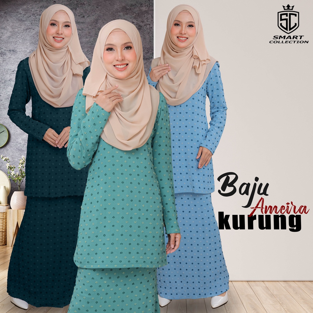 New Baju Kurung Moden Ameira Muslimah Two tone By Smart Collections ...