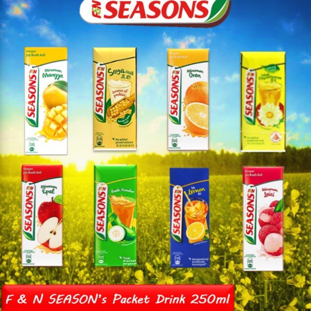 F&N SEASONS Air Kotak Berperisa ICED LEMON TEA 24X250ML Shopee Malaysia