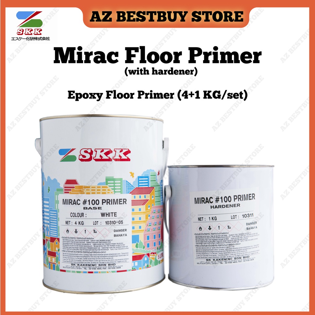 SKK Mirac 100 Primer 4KG with Hardener 1KG Extreme Heavy Duty Floor