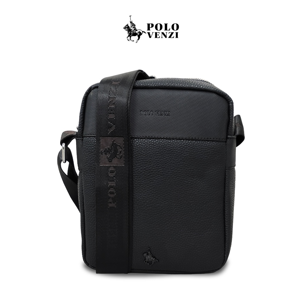 POLO VENZI Men PU Leather Crossbody Sling Bag (PSL490225) Shopee