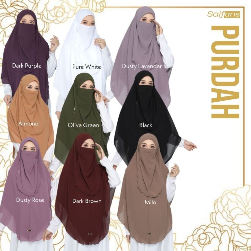 Saifaris Purdah dan Tudung Labuh | Shopee Malaysia