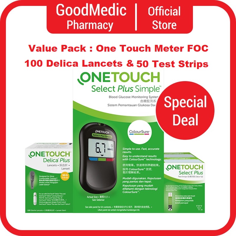 One Touch Select Plus Meter with ColourSure Value Set Delica Plus 100