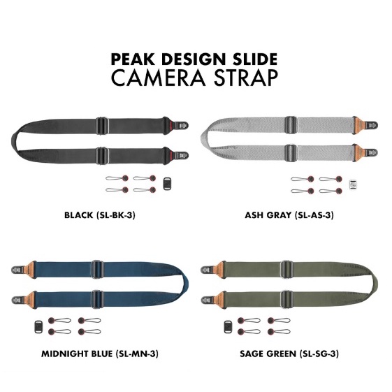 Peak Design SL-BK-3 Slide, Camera Strap, Black