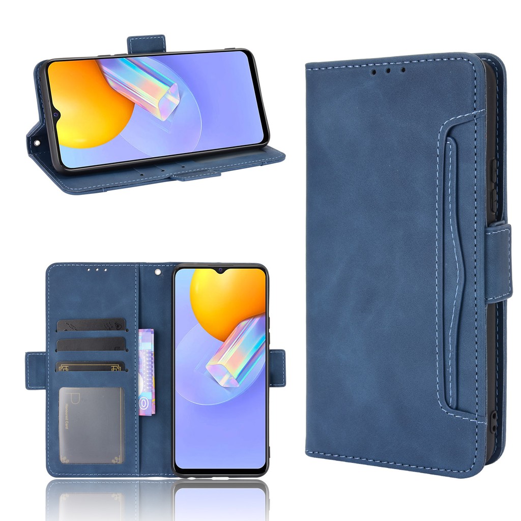 Vivo Y31 Case Flip Multicard Slot PU Leather Back Cover Vivo Y31 2021