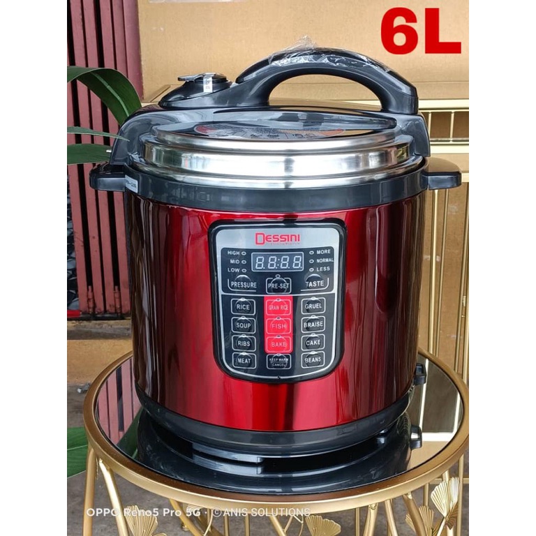 Dessini Pressure Cooker 8Liter And 6L New Version 20 Button/15 Button