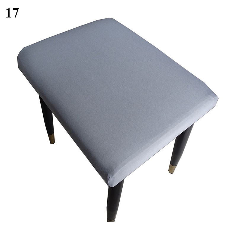 FALIFAP Elastic Solid Color Printed Retro Square Stool Dust Protective