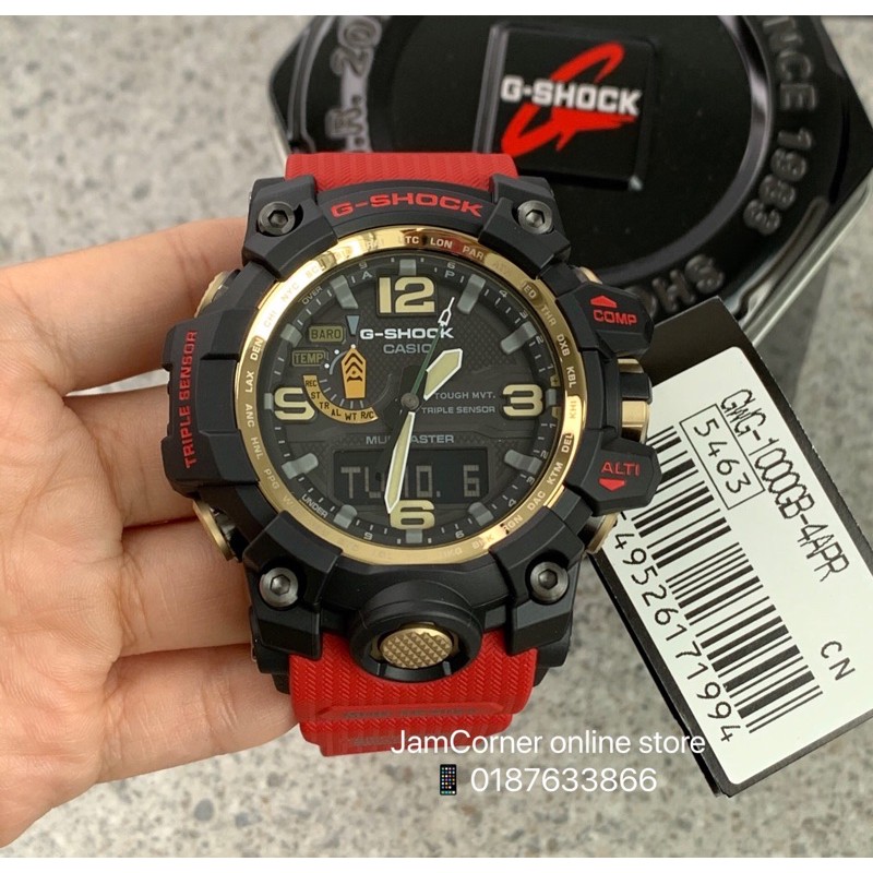 Casio G-Shock Mudmaster China Exclusive Gold-Black Red GWG-1000GB-4A –  WATCH OUTZ