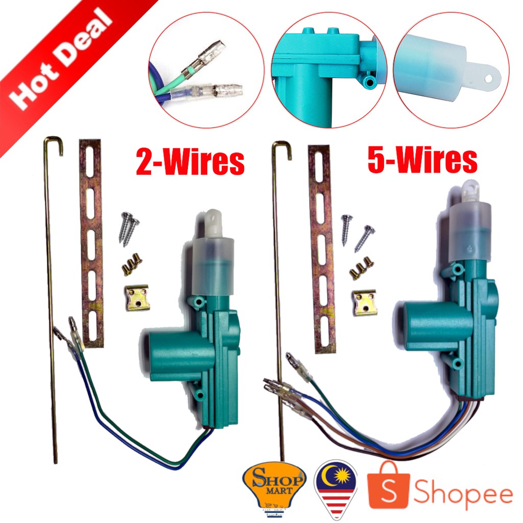 Car Central Lock Motor 2/5 Wires Central Lock Part Accessories Car