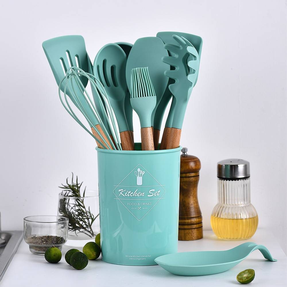 ✴️READY STOCK✴️ 12PCS Silicone Cooking Utensils Set Shopee