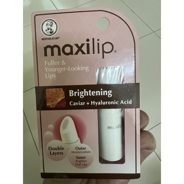 (Mentholatum) Maxilip Brightening Caviar + Hyaluronic Acid Lip Balm ...