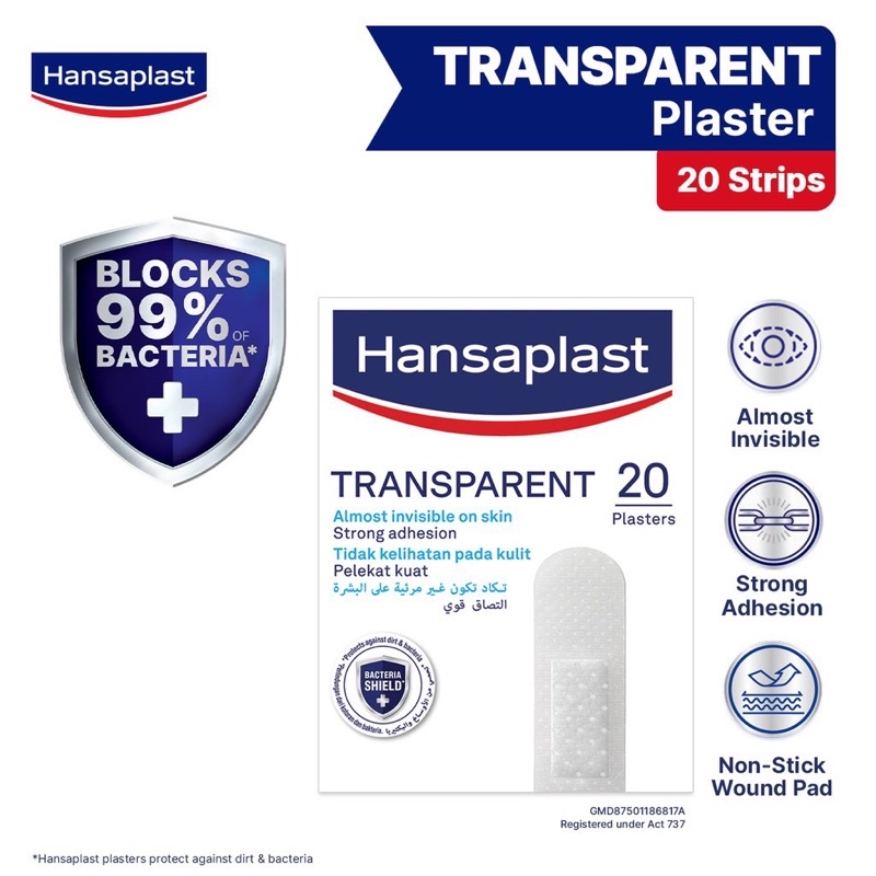 Hansaplast Transparent Plasters (20 plasters) | Shopee Malaysia