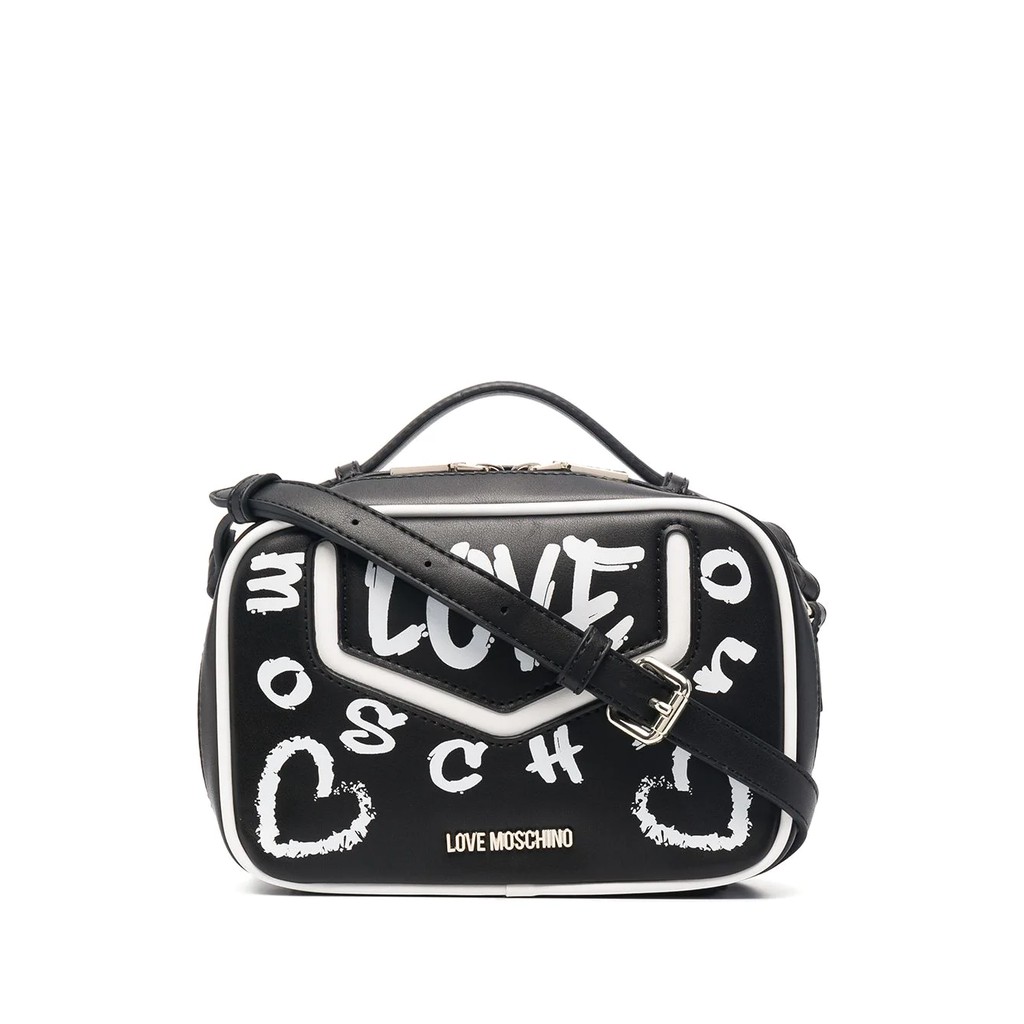 Love Moschino Graffiti Camera Bag Black Shopee Malaysia