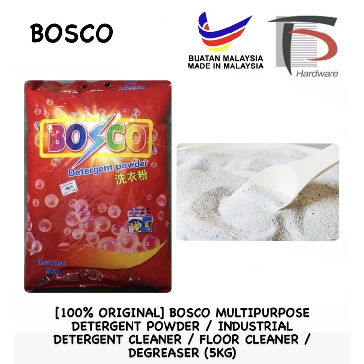 [100% ORIGINAL] BOSCO MULTIPURPOSE DETERGENT POWDER / INDUSTRIAL ...