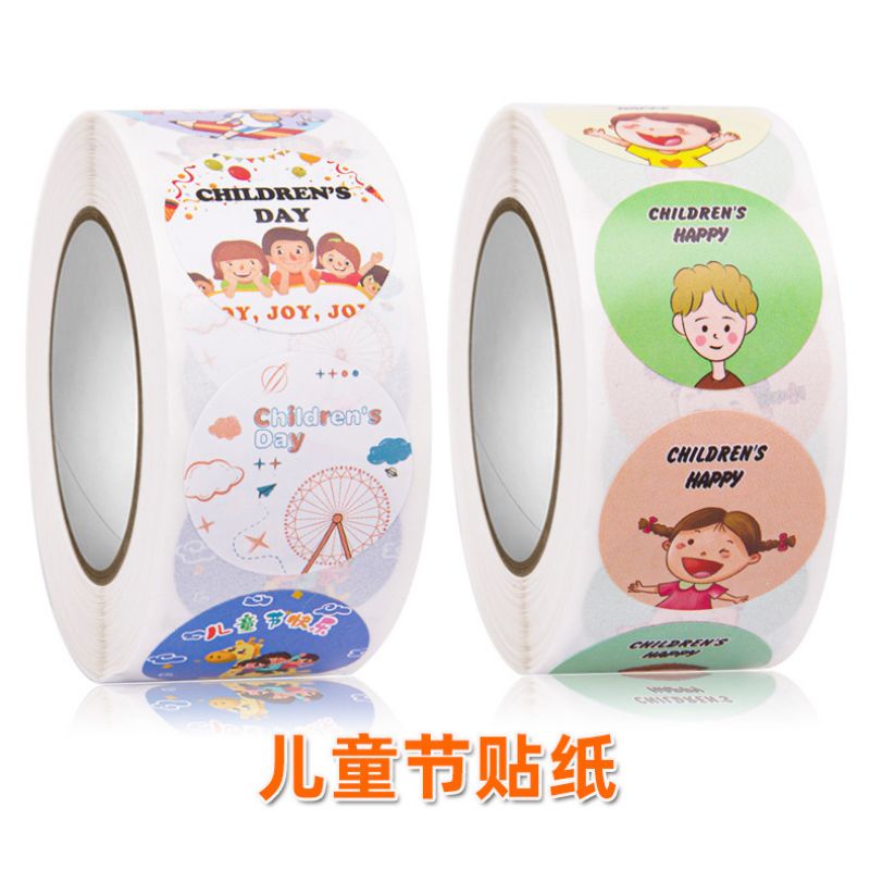 🇲🇾Ready Stock现货🇲🇾 Happy Children Day Sticker 儿童节快乐贴纸 / Seal Label ...