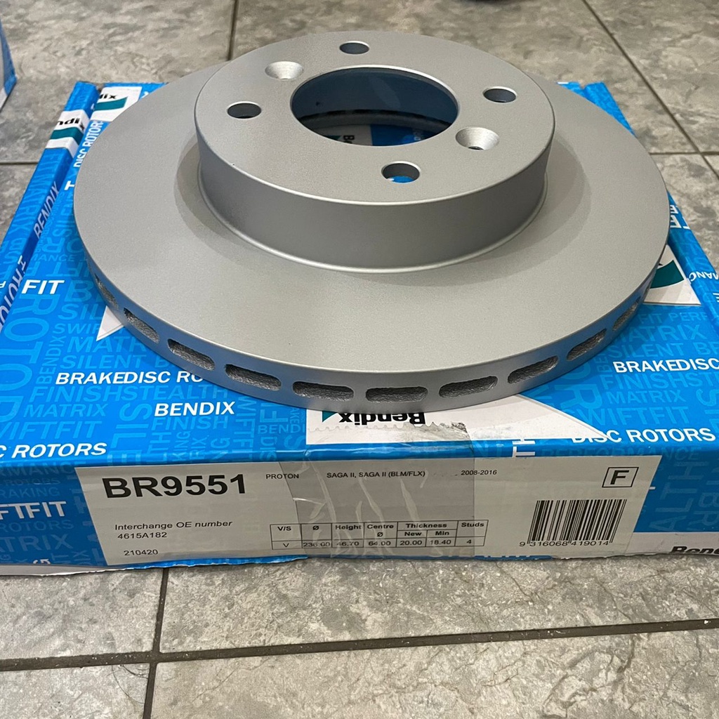 PROTON SAGA BLM FLX SAGA NEW 2016 FRONT BRAKE DISC ROTOR / ULTIMATE ...