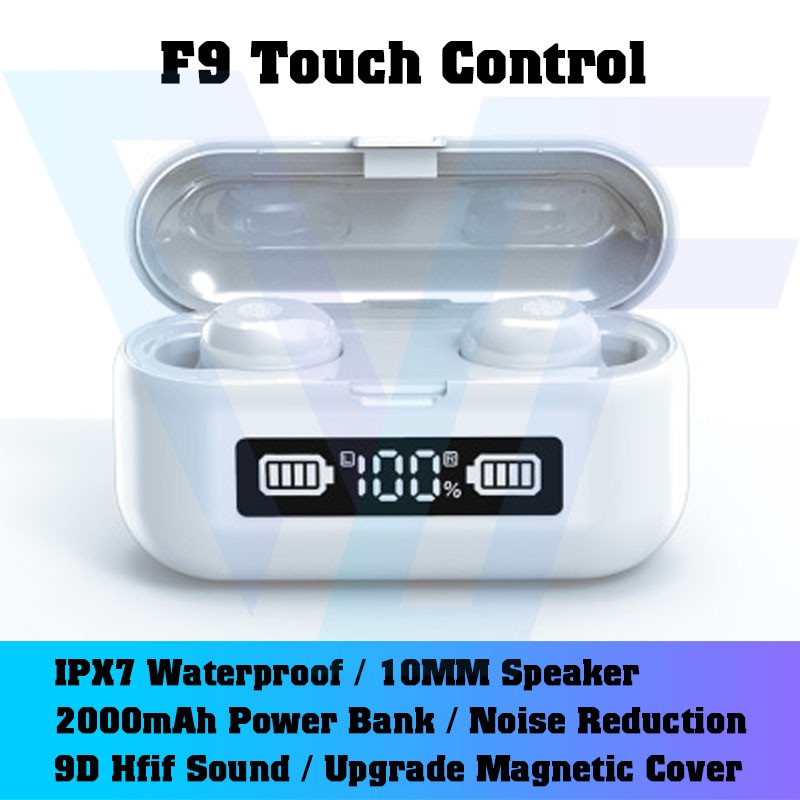 【Ready Stock】Original AMOI TWS F9 Wireless Bluetooth Earphones Wireless