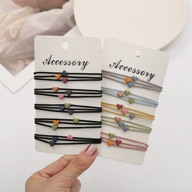 Cute Heart Shape Rubber Band 1pcs/5pcs/10pcs Shopee Malaysia