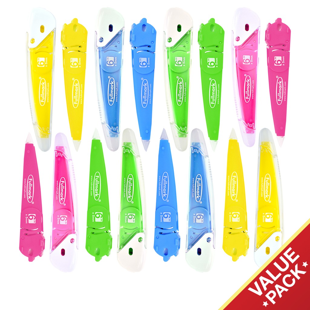 Fullmark Correction Tape with Refill - 8 + 8 Pack (Model J) | Shopee ...