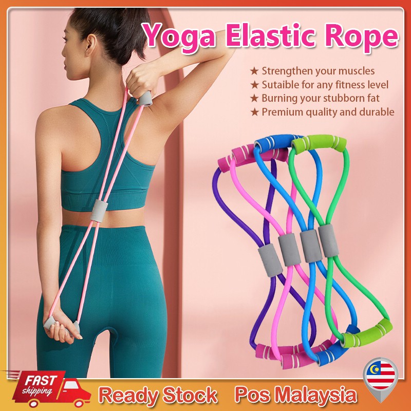 Ready StockYoga Elastic Shape Rope Band Pulling Rope Chest Expander Gym Exerciser Fitness