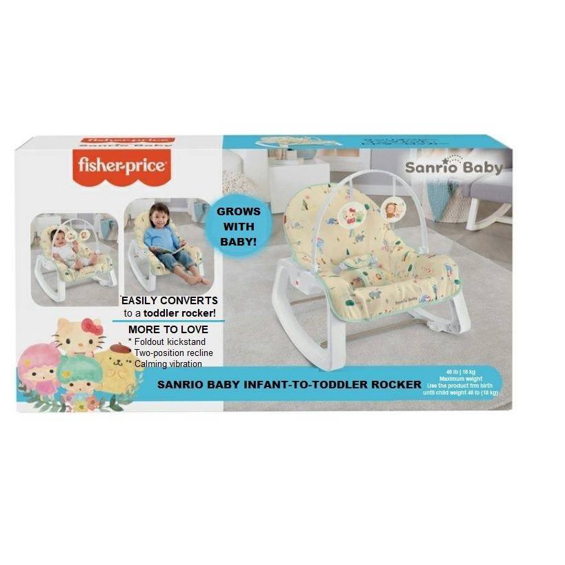Fisher Price Sanrio Hello Kitty Baby Infant-To-Toddler Rocker | Shopee ...