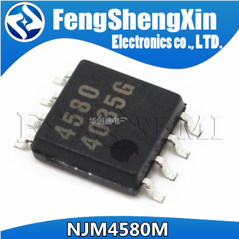 10pcs/lot NJM4580D NJM4580M NJM4580 SOP-8 DUAL OPERATIONAL AMPLIFIER IC ...