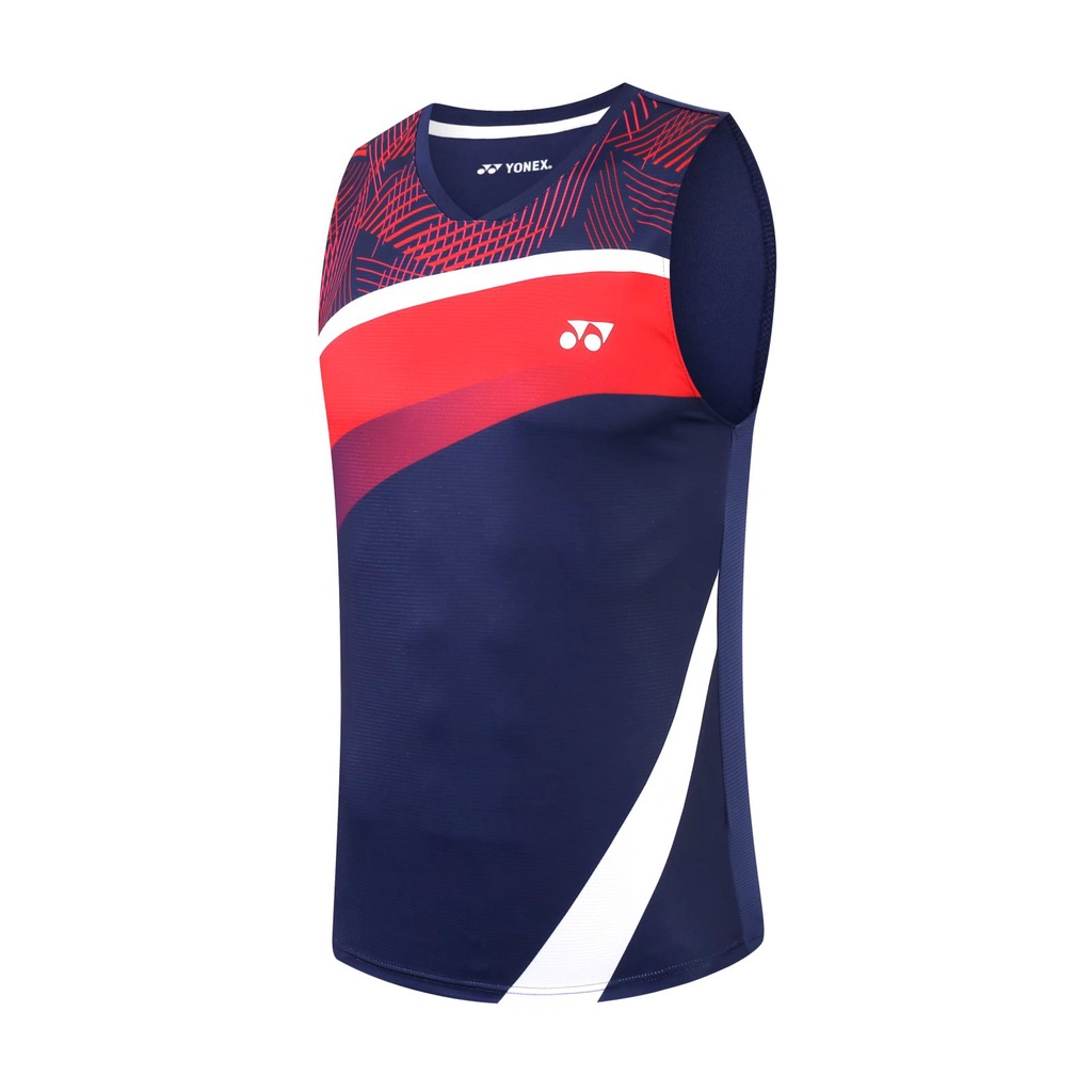 [BADMINTON] YONEX Badminton Uniforms Jersey Men Navy Blue Sleeveless ...