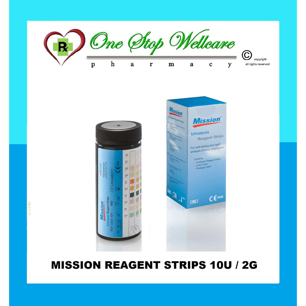 MISSION URINALYSIS / ALL TEST REAGENT STRIPS 10U / 2U | Shopee Malaysia