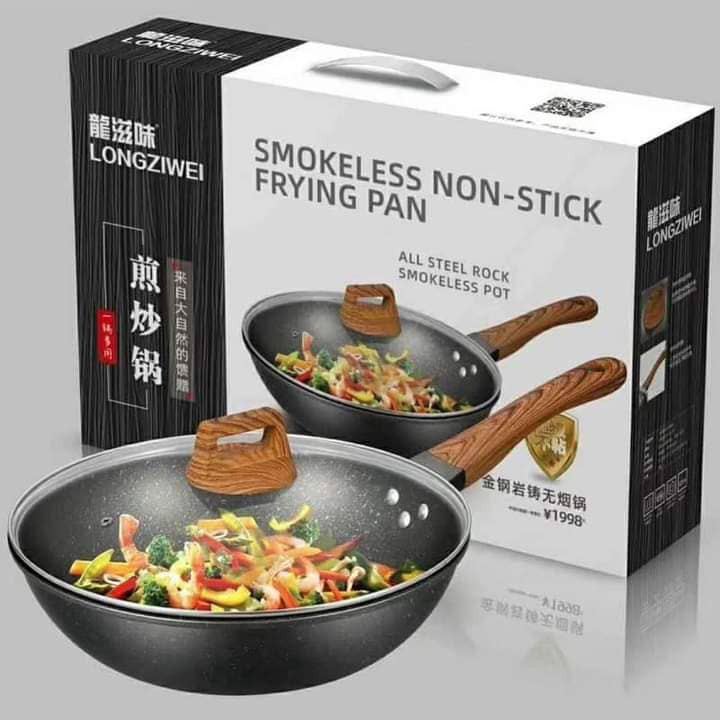 SMOKELESS KOREA WOK( NONSTIK WOK PAN) Shopee Malaysia