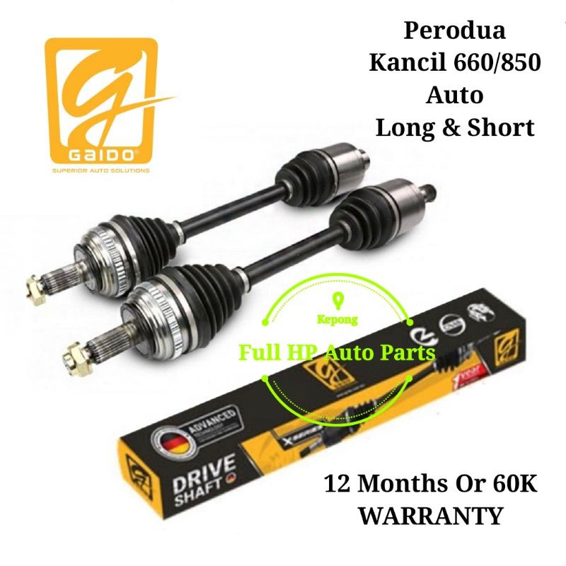 Gaido XSeries Drive Shaft Premium Perodua Kancil 660/850 Auto