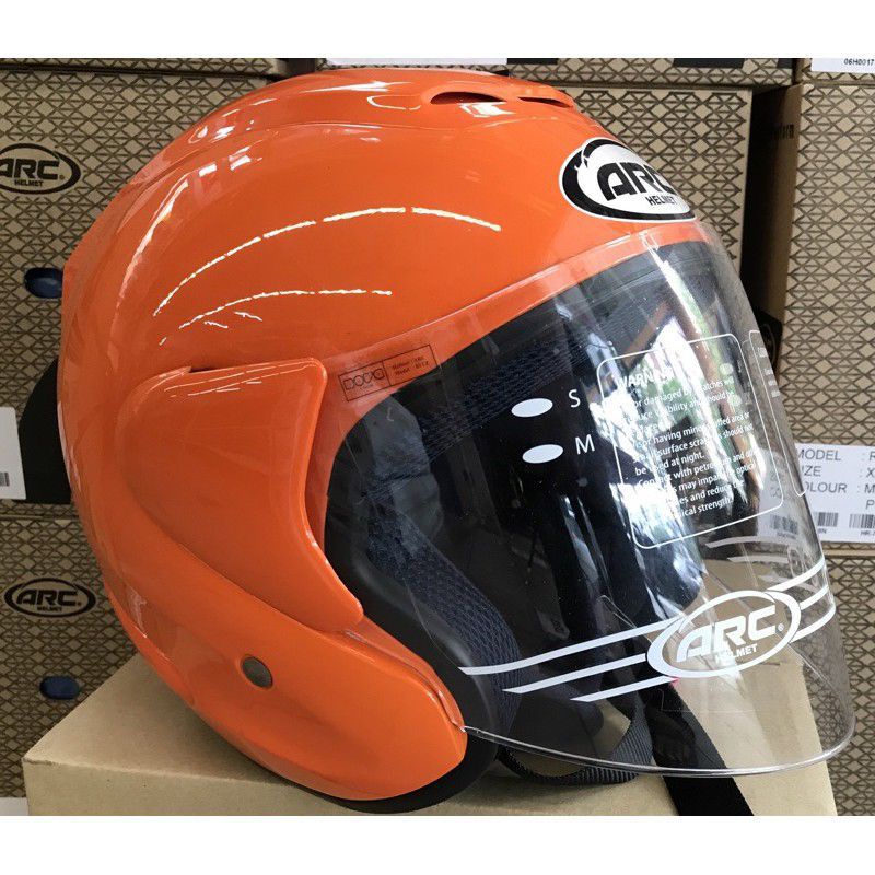 HELMET ARC RITZ ORANGE 💯 ORIGINAL | Shopee Malaysia