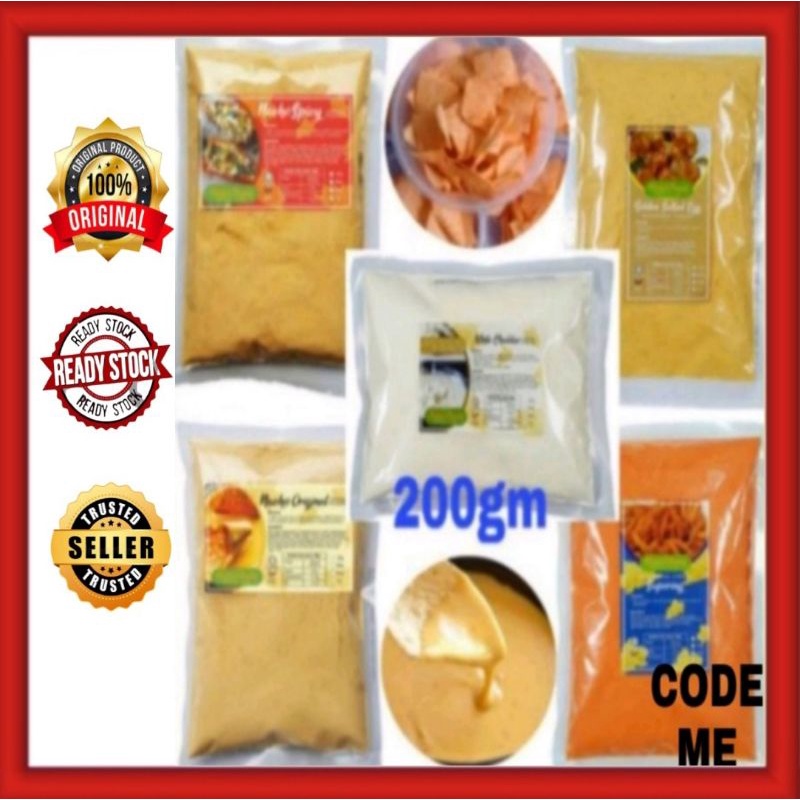 CHEESE POWDER HALAL CHEESE NACHO, SPICY, SUPERING, GOLDEN SALTED EGG