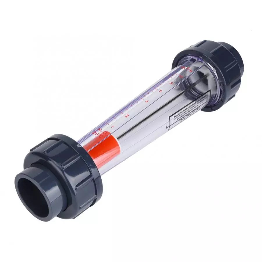 Flowmeterinstrument, LZS-40 (D) Vloeistofflowmeter ABS Plastic Buis Type 1-10m³/H Bereik Hoge Nauwkeurigheid Waterstroommeter Instrument voor Verschillende Vloeistoffen 15 X 3,7 X 3,7 Inch