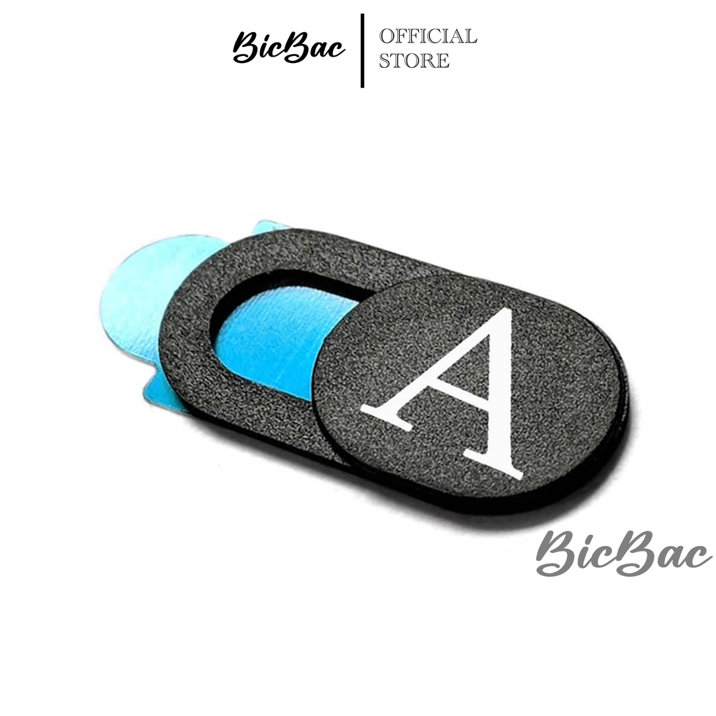 Custom Letters ALPHABET INITIAL Protector COVER WEBCAM CAMERA COVER ...