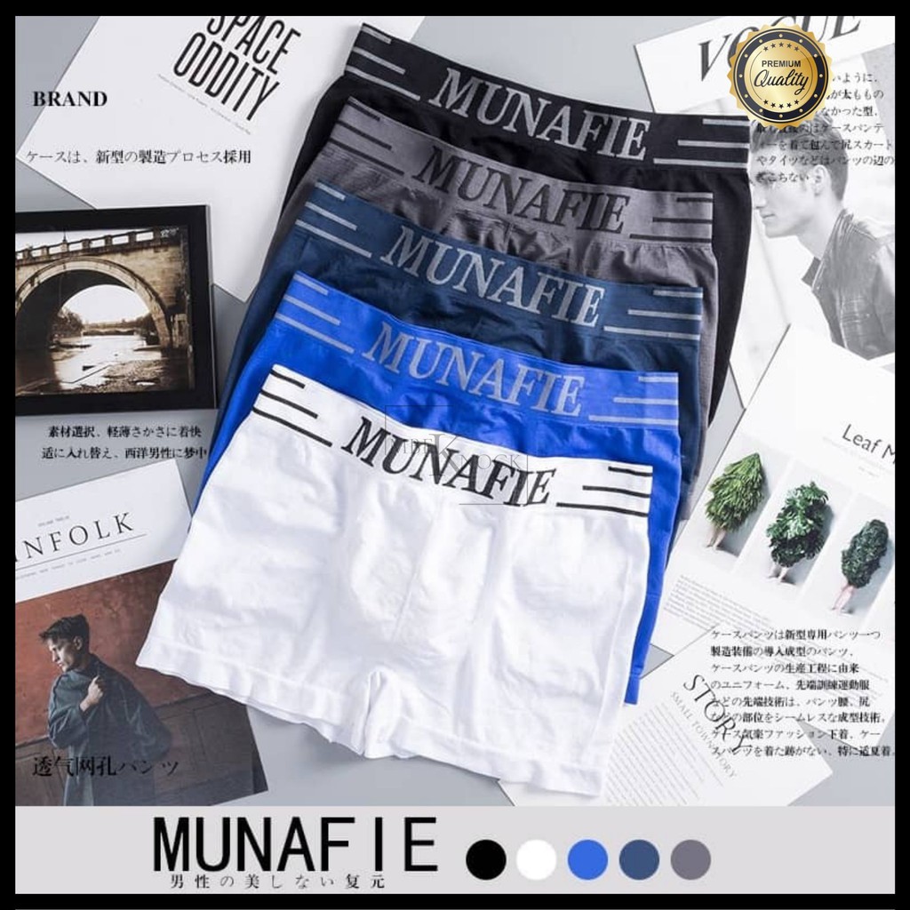 MUNAFIE Man Cotton Fierce Briefs Panties Underwear Seluar Dalam