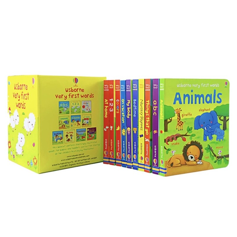 🔥READY STOCK🔥 Usborne Very First Word 10 Books In 1 Set Toddlers