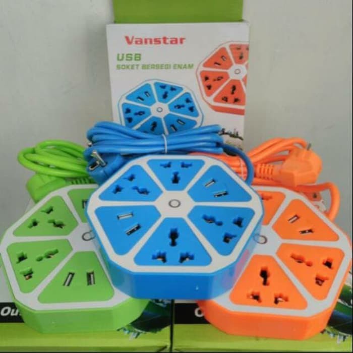 4 Usb Port Hexagon Socket Van Star / Socket Shopee Malaysia