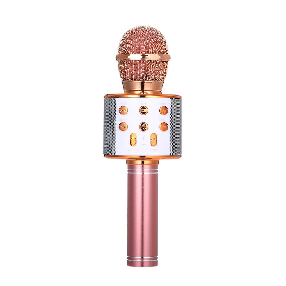 BT Wireless Microphone Speaker Handheld Karaoke Mic Portable Music