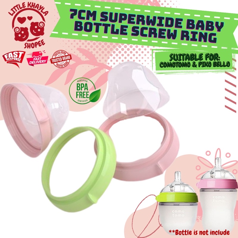 LKNSBPA FREE Comotomo Bottle Cover Como Tomo Bottle Cap and Ring for