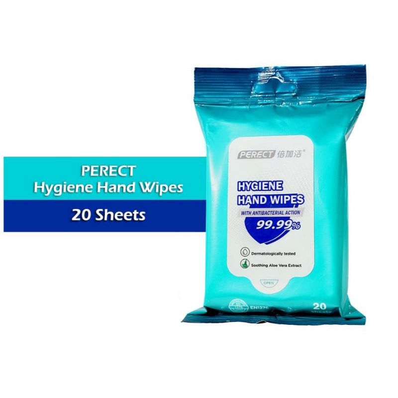 PERECT Antibacterial Hygiene Hand Wipes | Shopee Malaysia