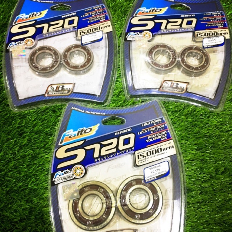 FAITO S720 FIBER CRANKSHAFT BEARING SET EX5 / WAVE125 / LC135 4s & 5s / Y125Z / RS150 / NMAX