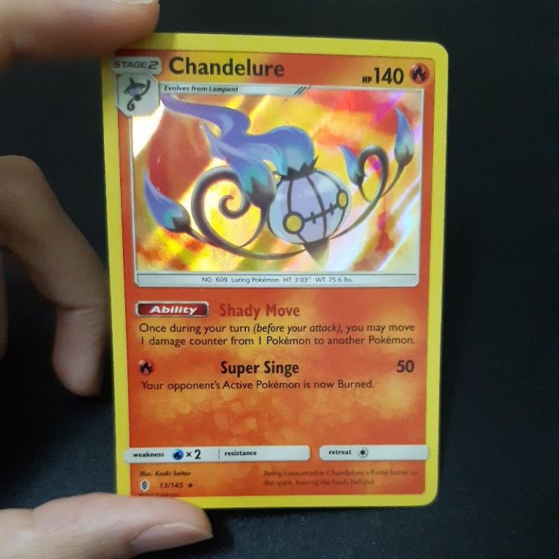 Pokemon Card TCG: Chandelure 13/145 Rare (HOLO) 100% Original Pokemon Card  | Shopee Malaysia