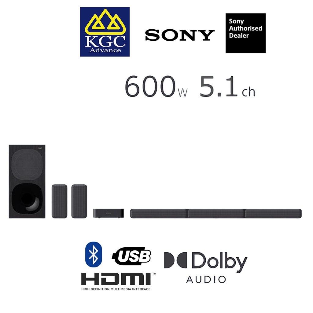 Sony HT-S40R 5.1ch Home Audio Sound Bar Speaker System Power Cord Cable